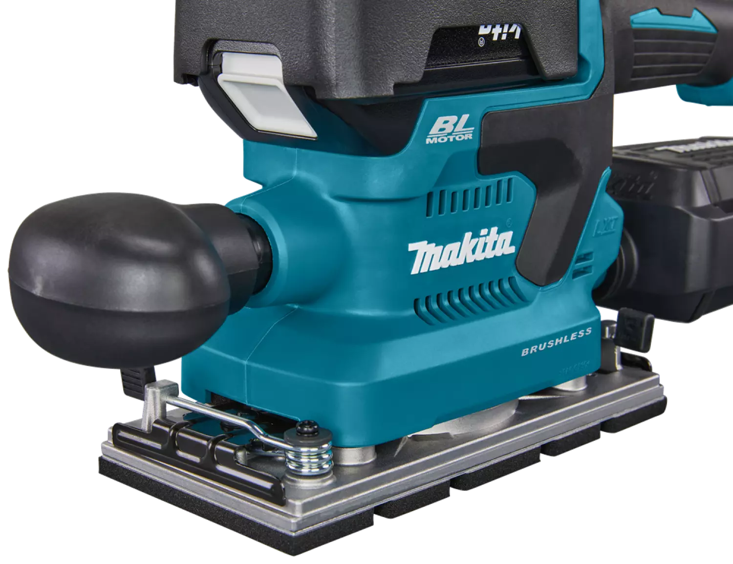 Makita DBO381RTJU 18V Li-ion accu vlakschuurmachine set (2x 5,0Ah) in Mbox incl. AWS zender - 93x230mm - koolborstelloos-image