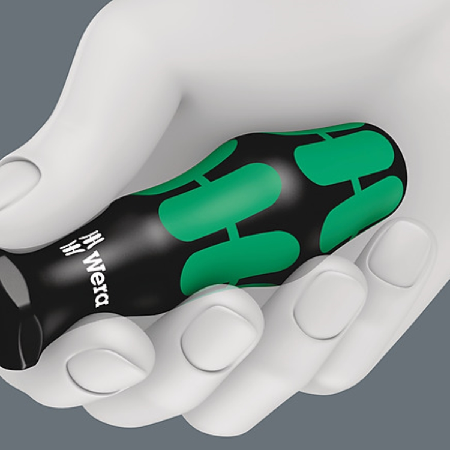 Wera 05051028001 7-delig Kraftform Kompakt 27 XL Universal 1 Handbithouder met vast kling - 1/4"x300mm - incl 6 bits-image