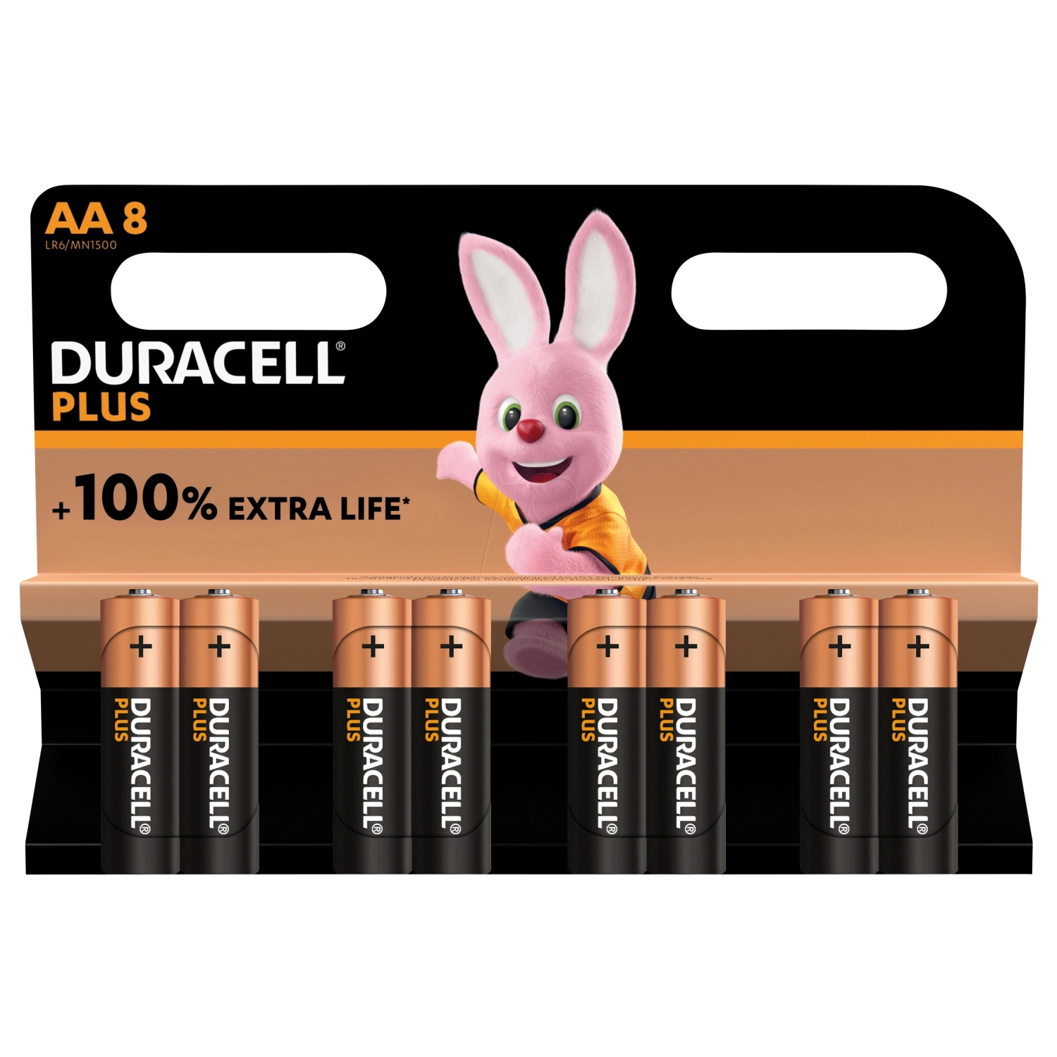 Duracell D140899 Pile alcaline Plus AA - 8 pièces-image