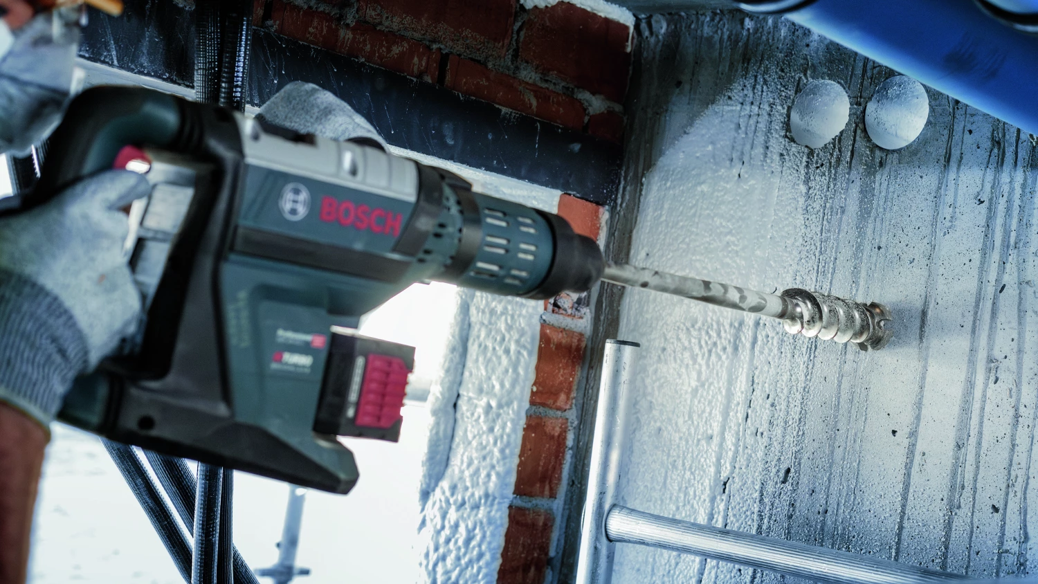 Bosch 1618596457 - Foret hélicoïdal à multi-taillant SDS-Max-9, Break Through 55 x 450 x 600 mm-image