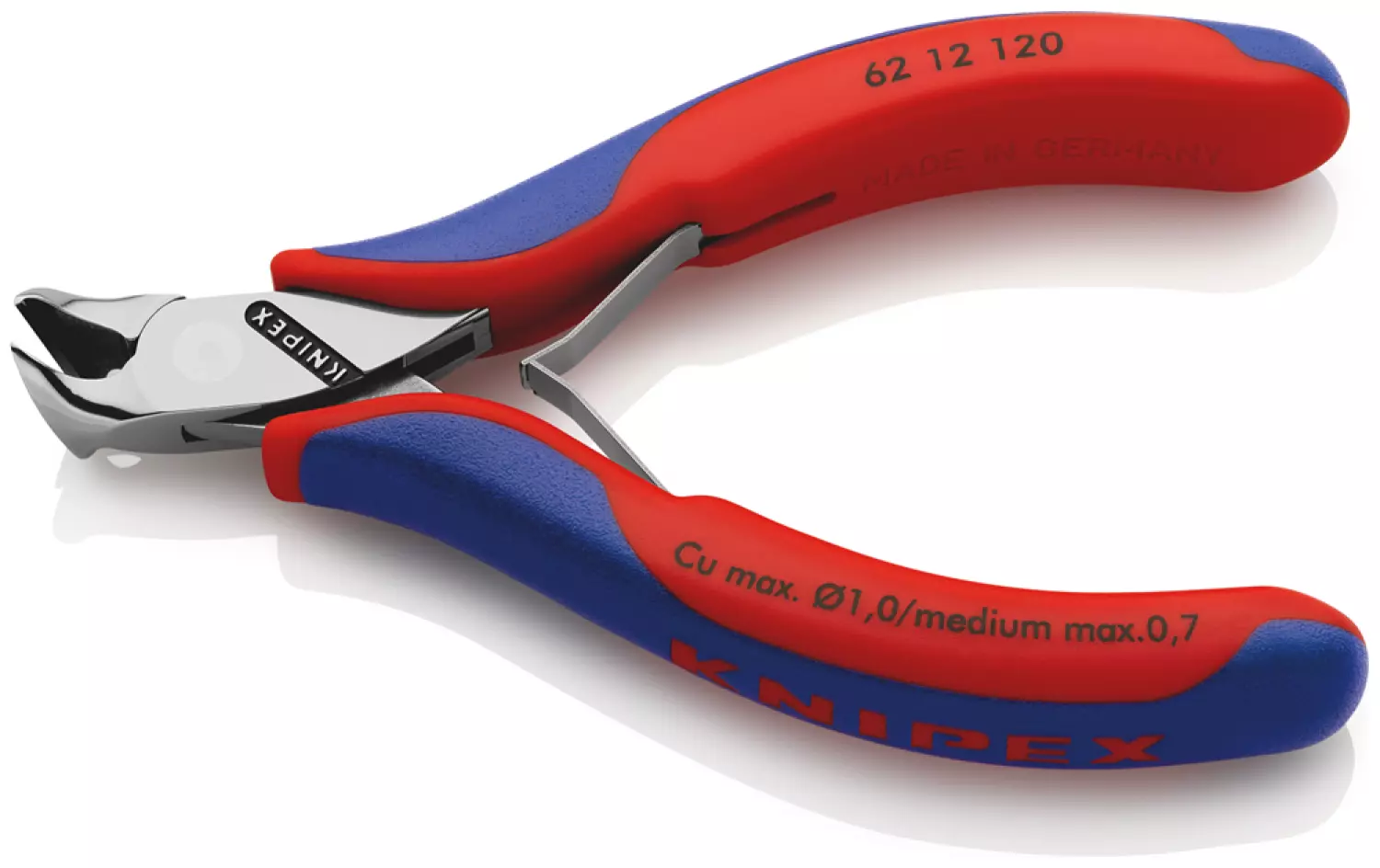 Knipex 62 12 120 - Pince coupante oblique pour l'électronique-image