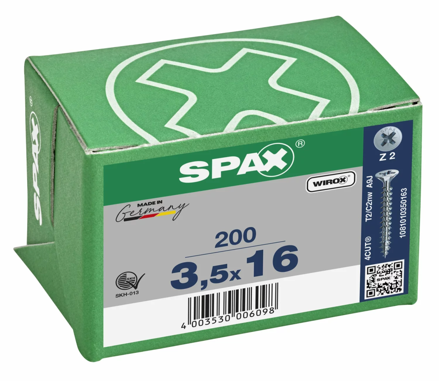 SPAX Universele schroeven verzonken kop - voldraad - Z2 - 3.5x16 mm (200st)-image
