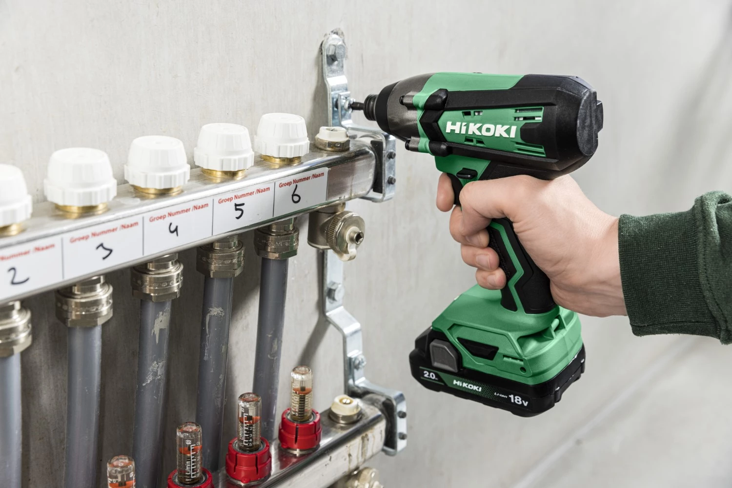 HiKOKI WH18DFW2Z 18V LI -ION Batterie Bataille Battle dans la valise HSC II - 1/4 "- 150 nm-image