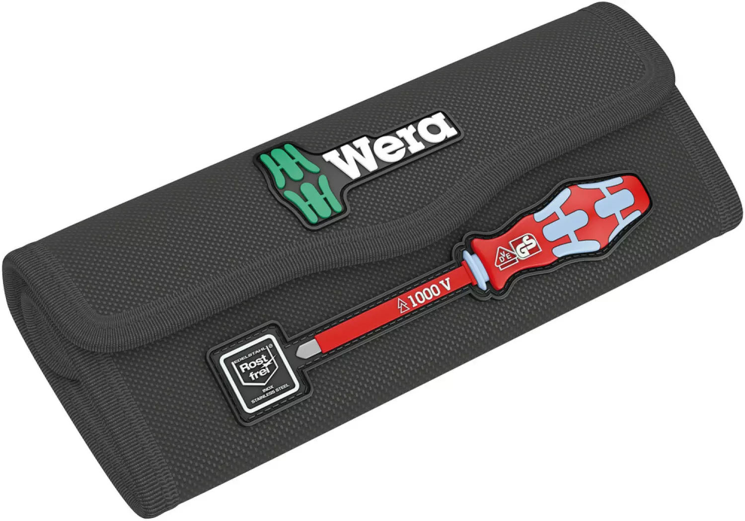 Wera 05006630001 8-delig Kraftform Kompakt VDE RVS 8 Extra Slim 1 Tool Finder Wisselklingenset in etui-image