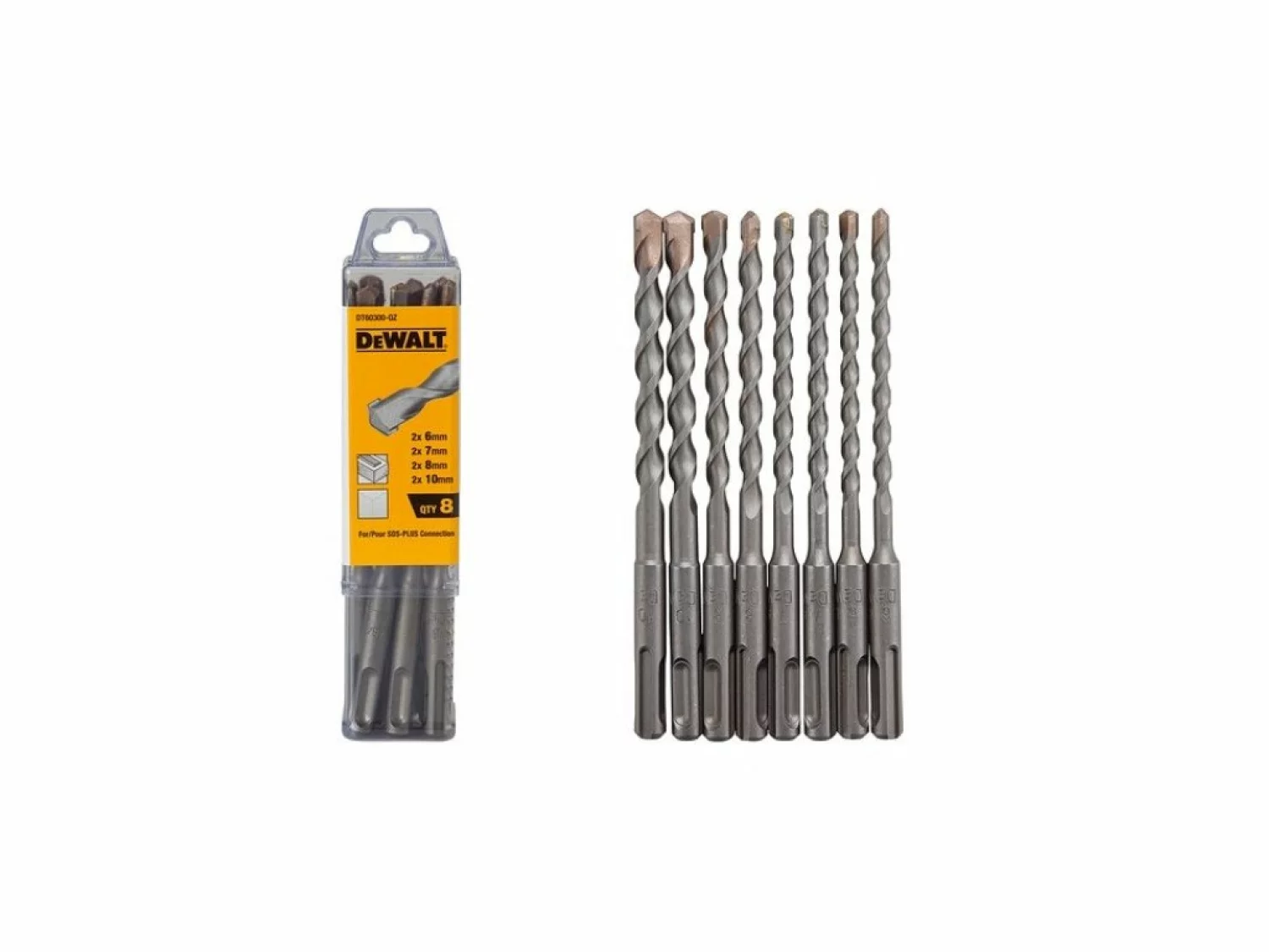DeWALT DT60300 8-Delige SDS-Plus Extreem Hamerboor set-image