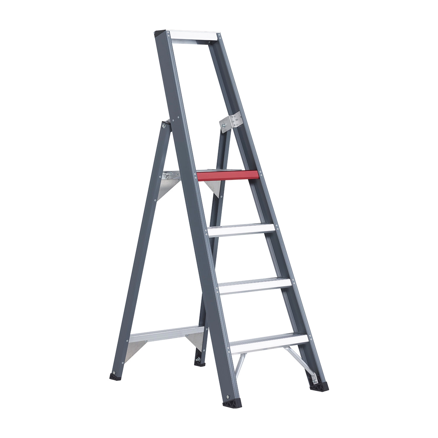 Altrex Falco FEO 4 Trap - Enkel - Aluminium met coating - 4 treden - max. werkhoogte 2.95 m.-image
