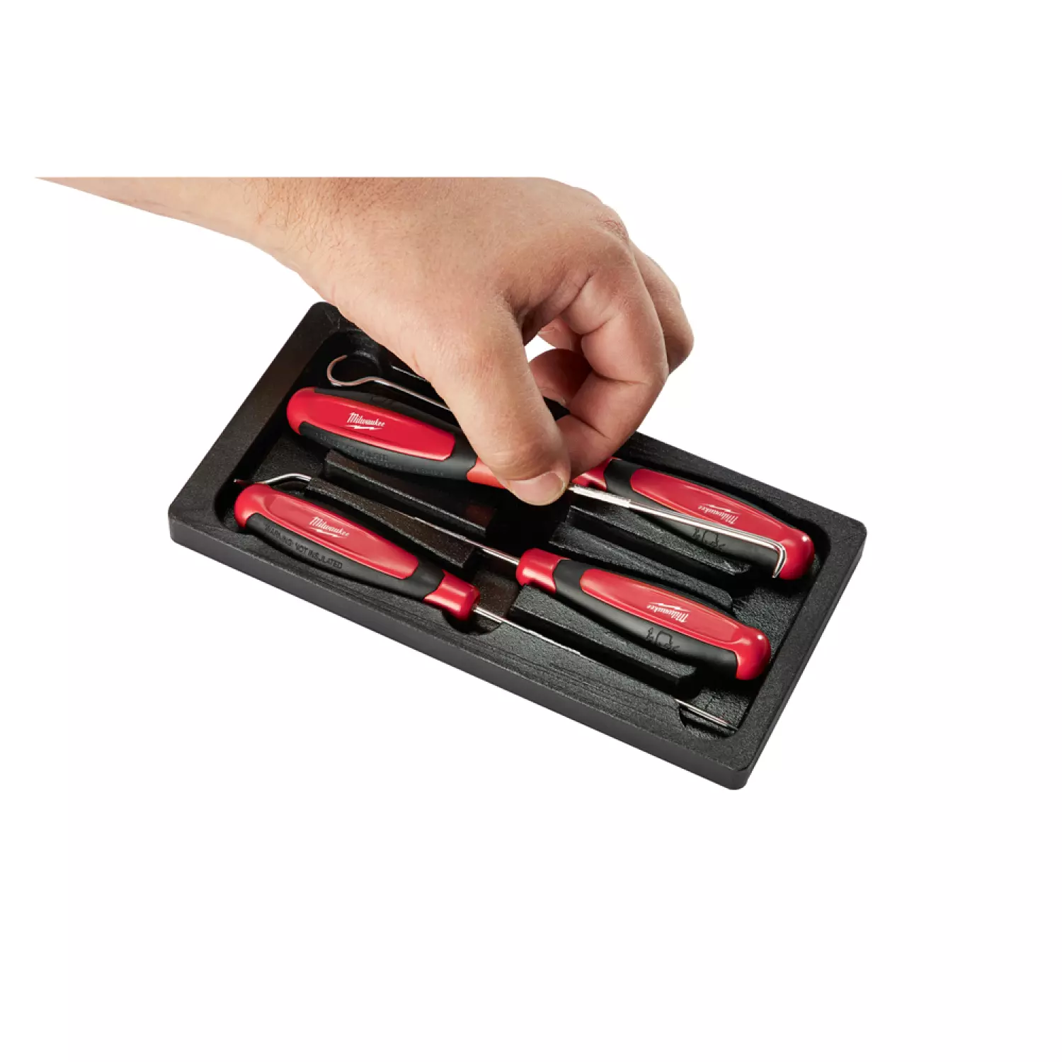 Milwaukee 48229215 Hook & Pick  Set Jeu de crochets 4 pièces-image