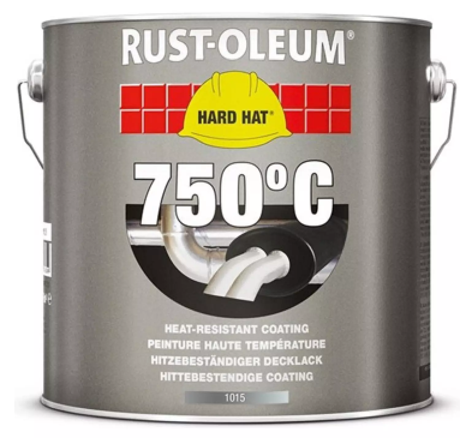 Rust-Oleum Hard Hat Hittebestendige Lak - aluminium - 0,75L