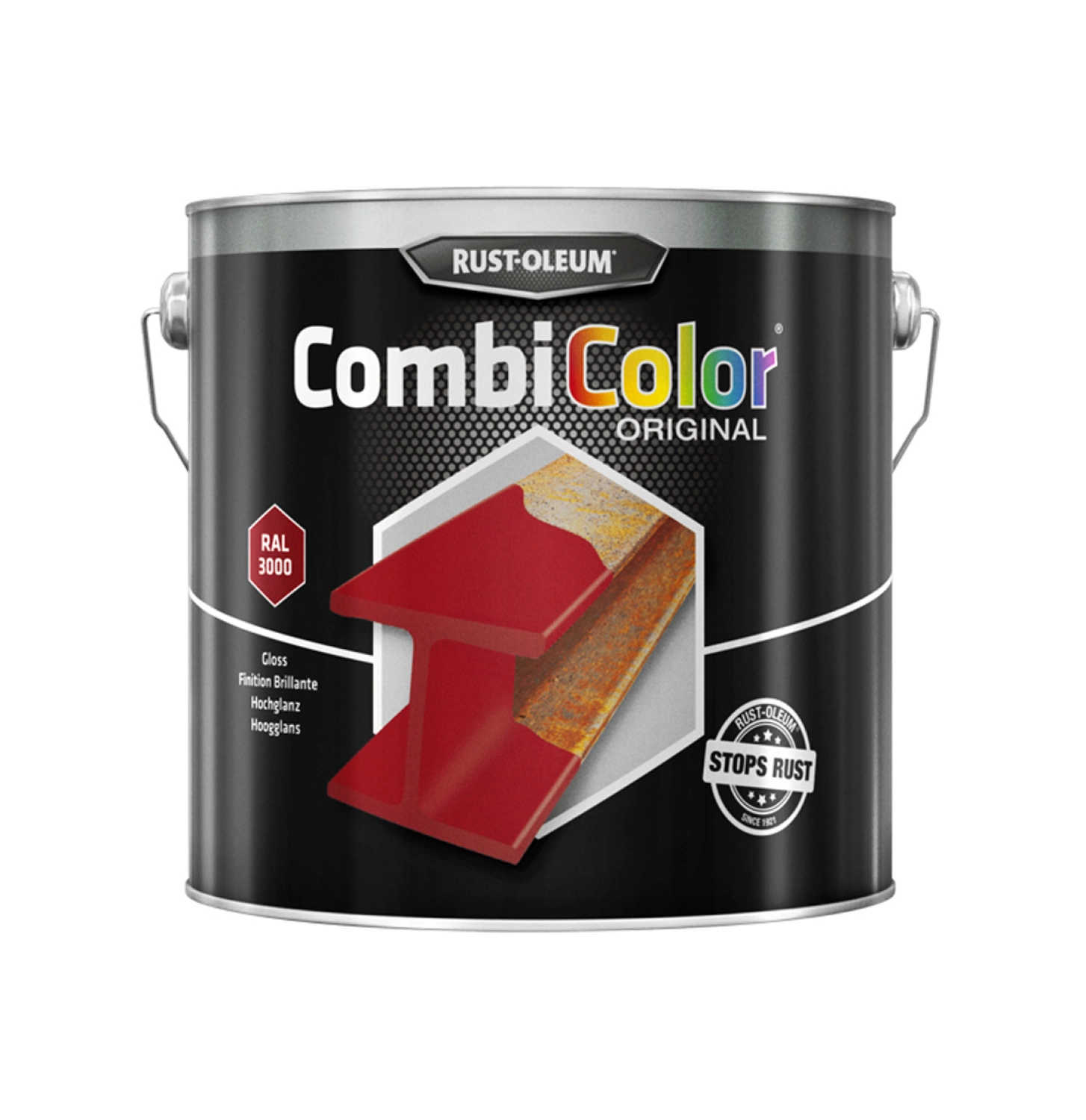 Rust-Oleum Combicolor Hoogglans - RAL 3000 vuurrood - 0,75L-image