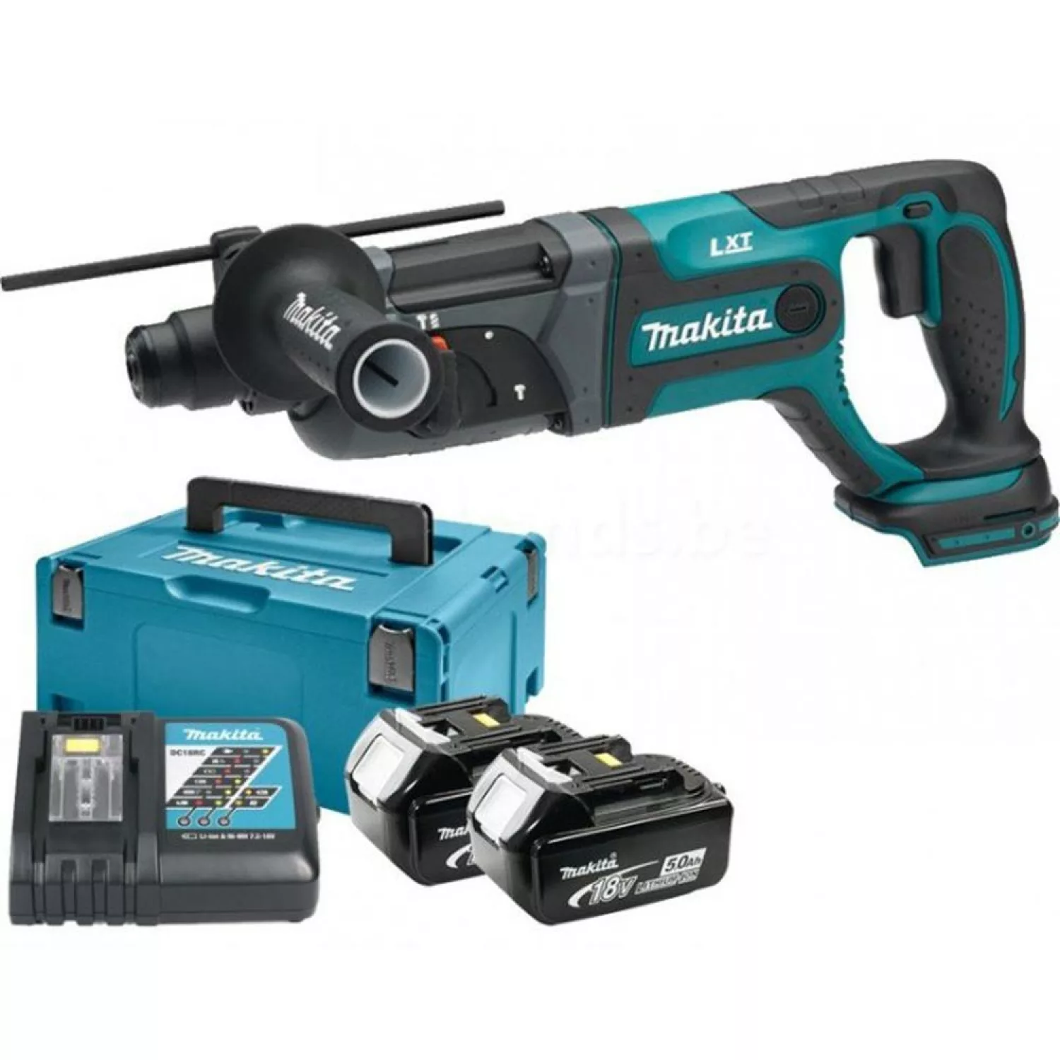 Makita DHR241RTJ 18V Li-Ion Accu SDS-plus combihamer set (2x 5.0Ah accu) in Mbox - 2J-image