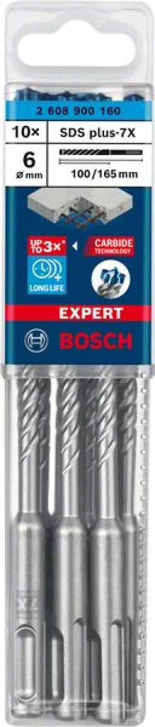 Bosch 2608900160 EXPERT Hamerboor SDS plus-7X 10st 6x100x165mm