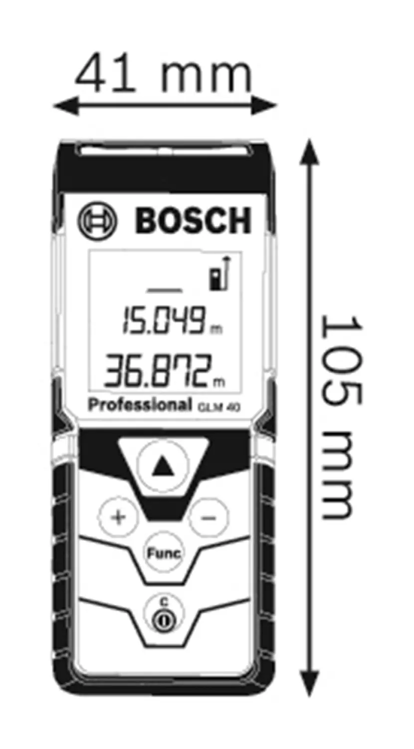 Bosch GLM 40 Afstandsmeter in tas - 40m-image