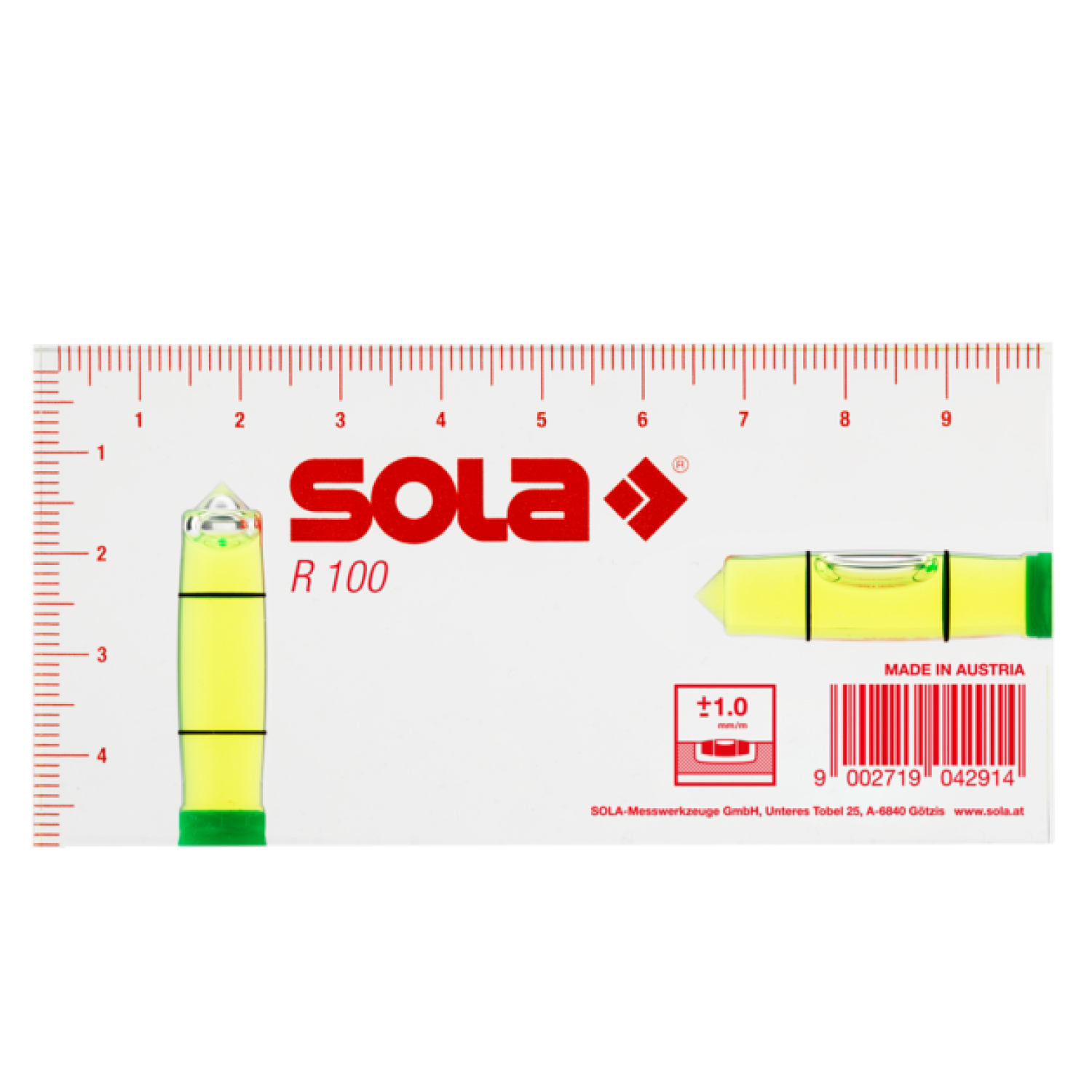 Sola GO! Clip Magnetic waterpas combo set + R 100 architecten waterpas + Popular PP 5m rolmaat-image