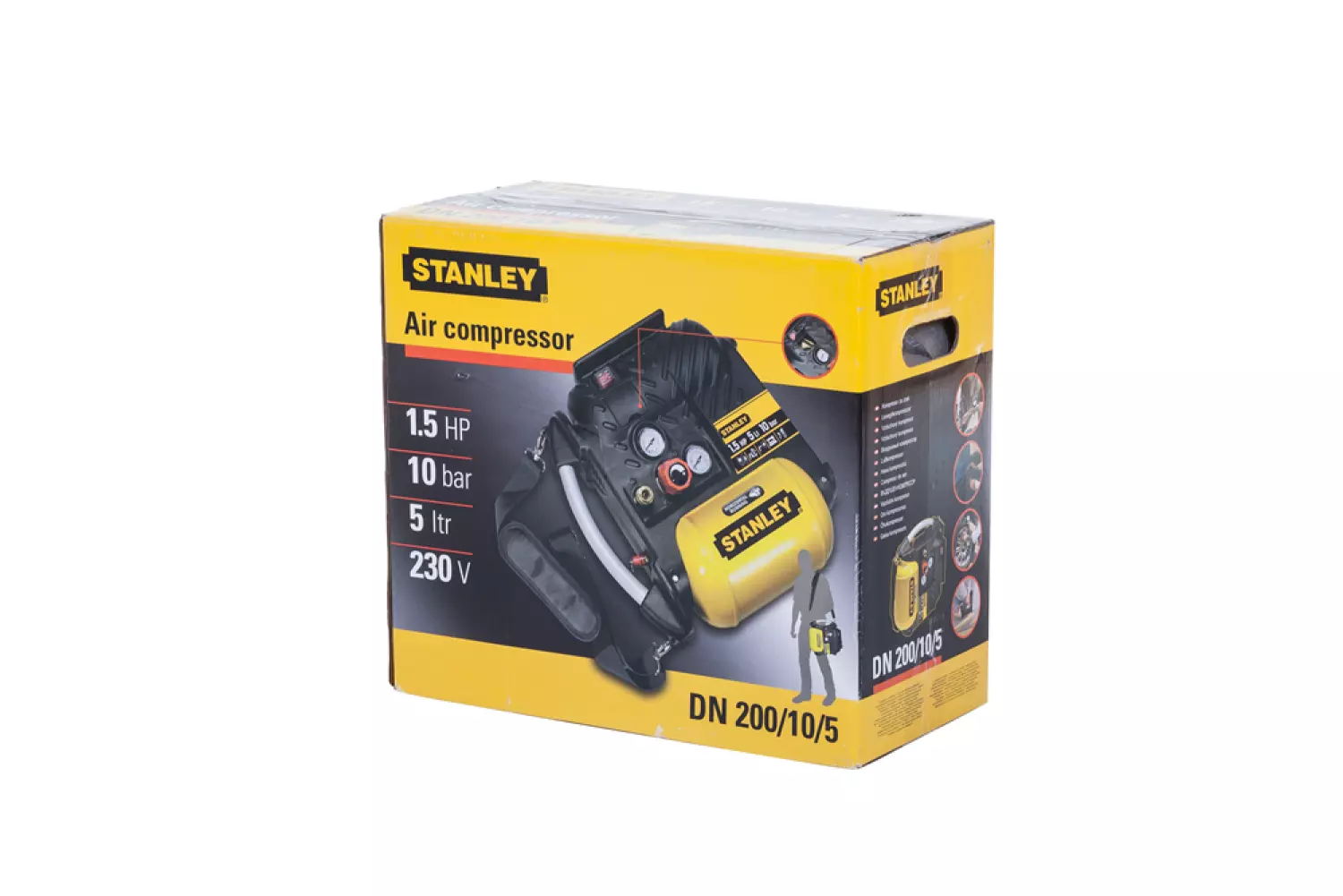 Stanley 8215250STN596 Compressor - DN200/10/5 - Olievrij - 10bar - 1100W-image