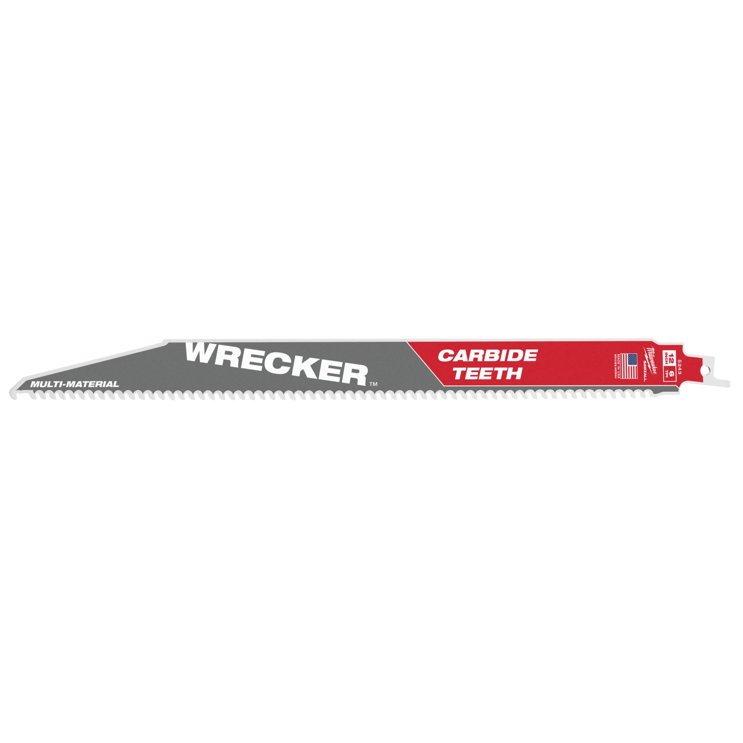 Milwaukee 48475243 Sawzall Reciprozaagblad mat. Carbide WRECKER - 300 x 6TPI - multi