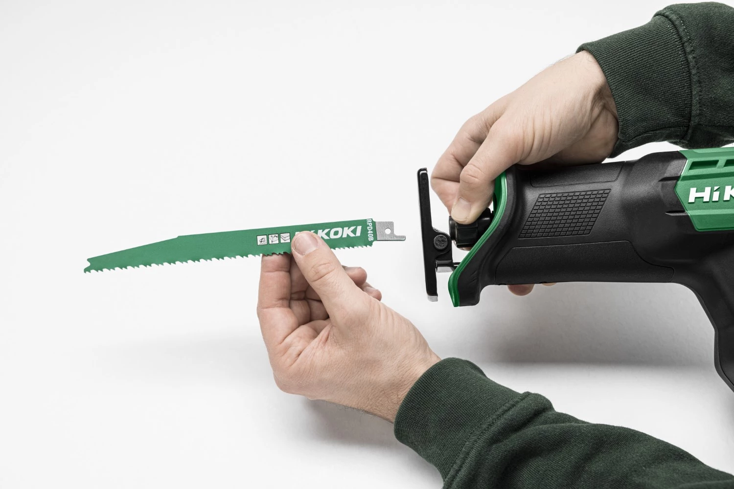 HiKOKI CR18DMAWWZ Scie à guichet Accu - 18V - 130mm incl. 2x 4.0Ah batteries et chargeur dans HSC III-image