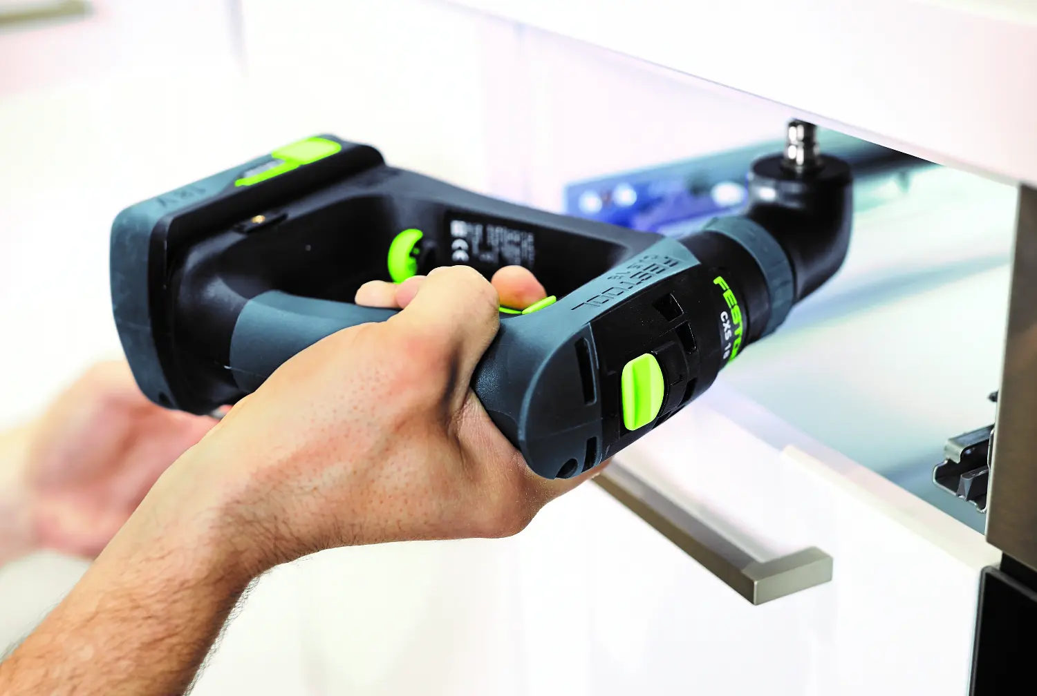 Festool 579345 CXS 18 TBX4,0 I-Plus 18V Li-ion accu schroefboormachine set (2 x 4,0Ah) in systainer