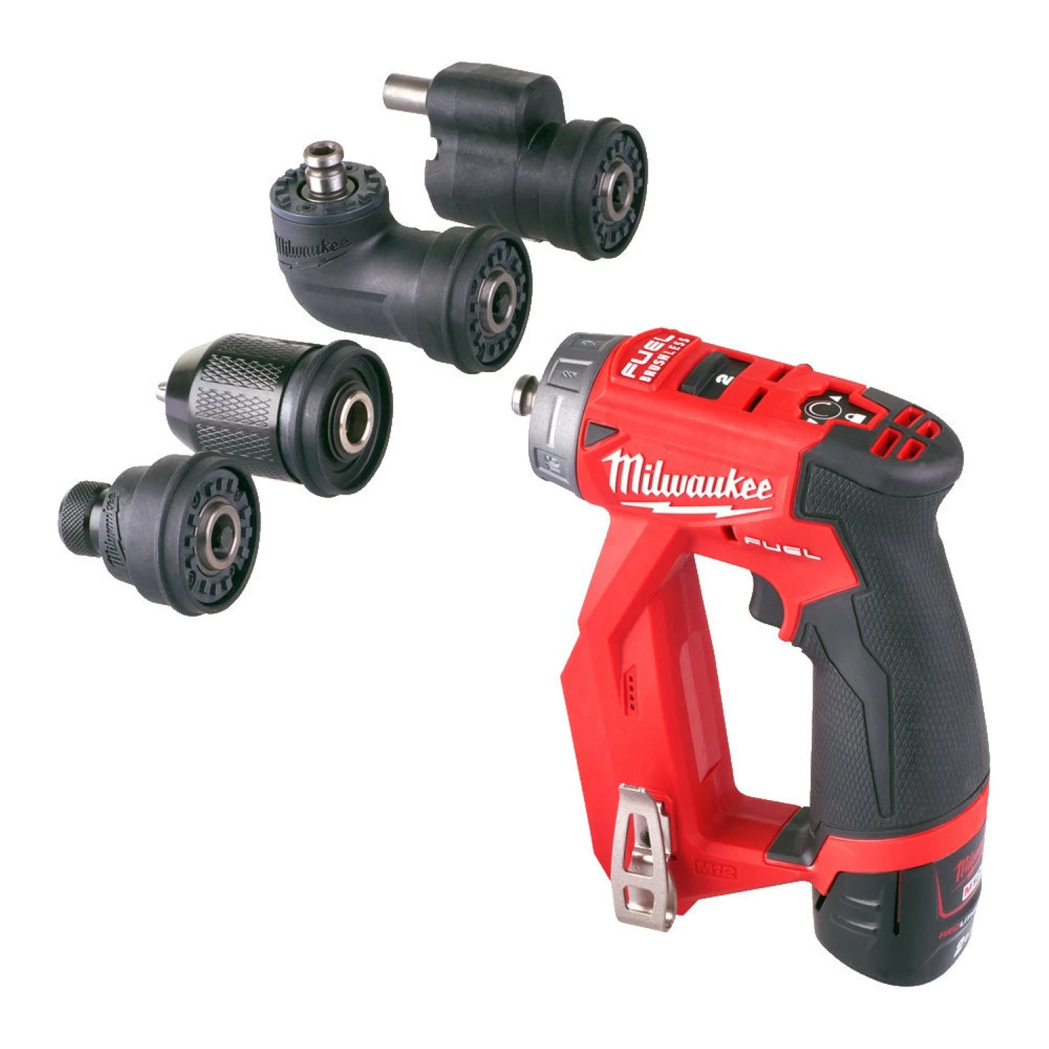 Milwaukee M12 FDDXKIT-202X 12V Li-Ion accu boor-/schroefmachine set (2x 2.0Ah accu) in HD-Box - 34Nm-image