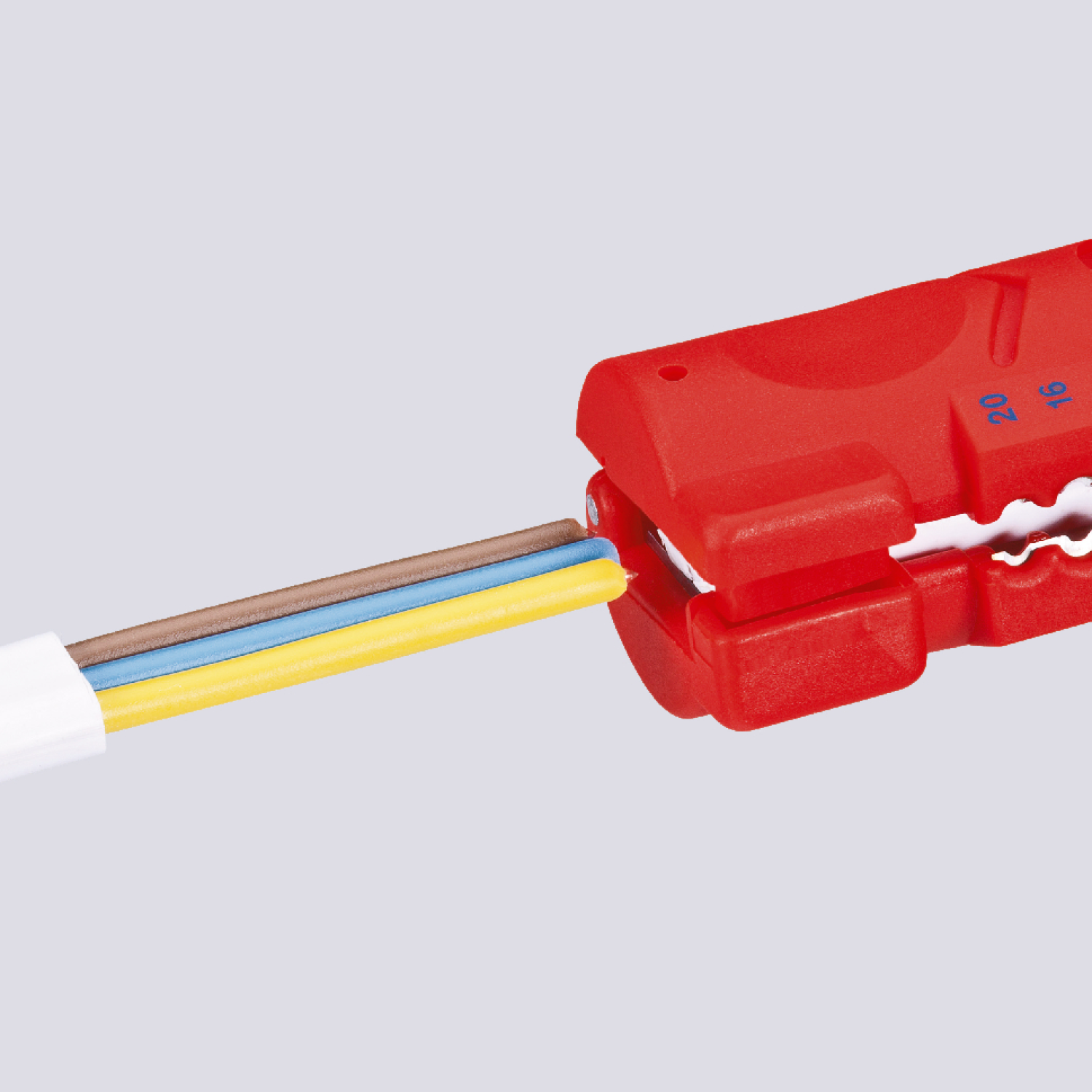 Knipex 16 64 125 SB Ontmantelingsgereedschap voor vlakke en ronde kabels - 125mm-image