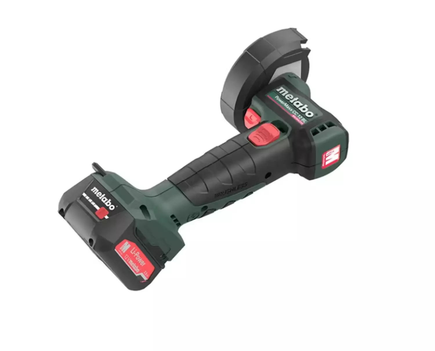 Metabo PowerMaxx CC 12 BL 12V accu haakse slijper set (2x 2,0Ah) in MetaBOX - 76 mm-image