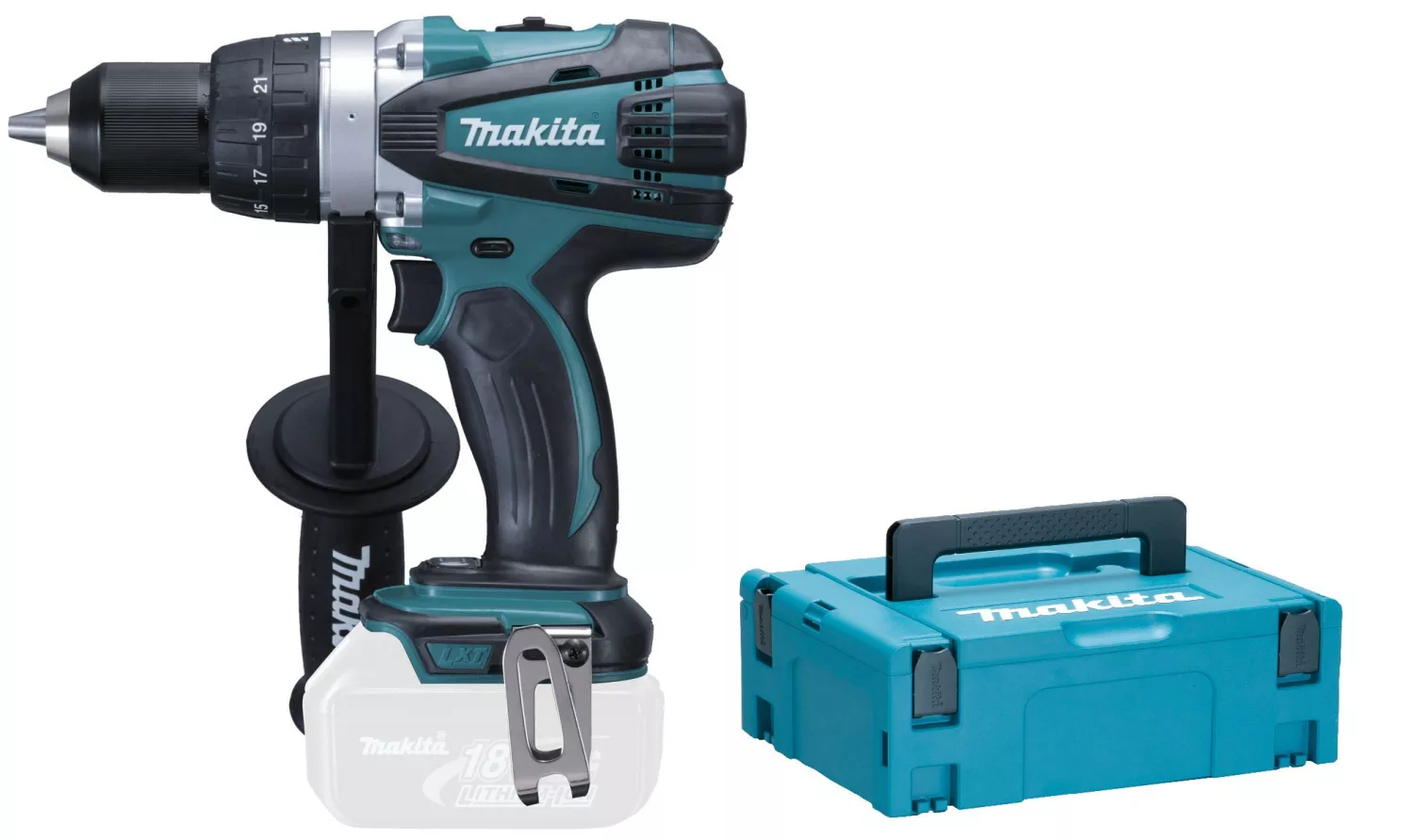 Perceuse visseuse sans-fil Makita DDF458ZJ - 18V Li-ion - MAKPAC - 91 Nm - Machine seule-image