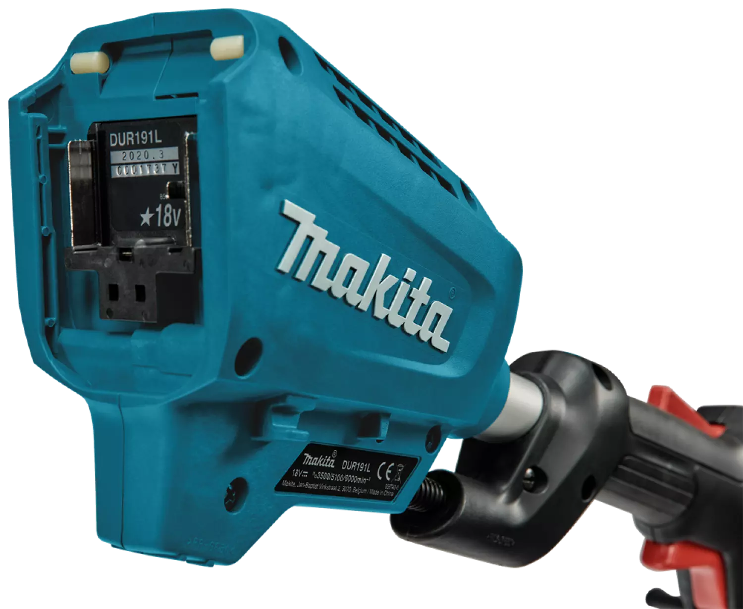 Makita DUR191LZX3 LXT 18V Li-Ion corps de tondeuse sans fil - D-Grip - 300mm - sans balais-image