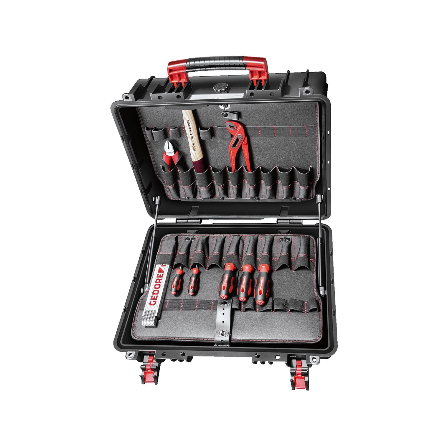 Gedore RED R21652057 AZUBI L Though Case Jeu d'outils dans un coffret  - 56 pièces-image