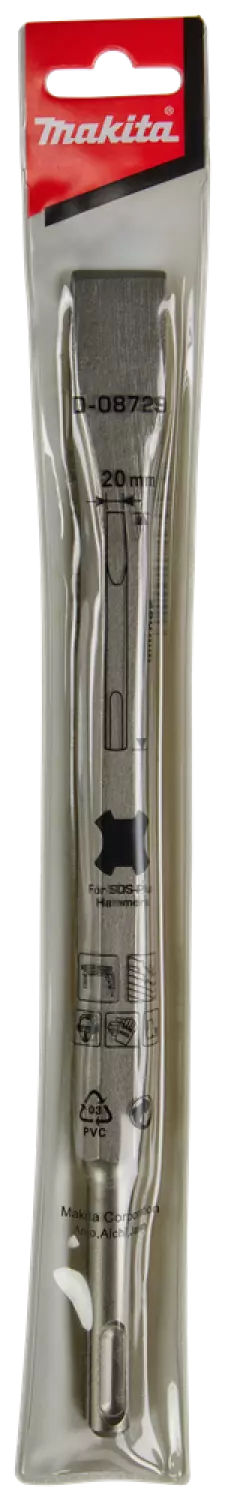 Makita D-08729 Burin plat SDS-Plus -20 x 250 mm-image