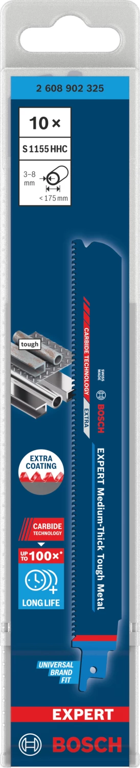 Bosch EXPERT S1155HHC Medium-Thick Tough reciprozaagblad - 175mm - metaal (10st)-image
