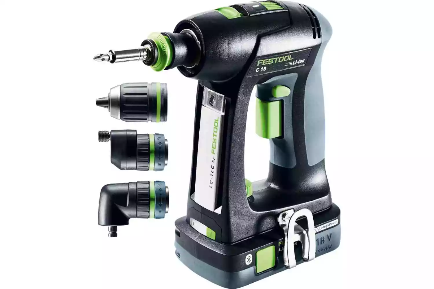 Festool C 18 HPC 4,0 I-Set 18V Li-Ion accu schroefboormachine set (2x 4,0Ah) in systainer - 45Nm-image