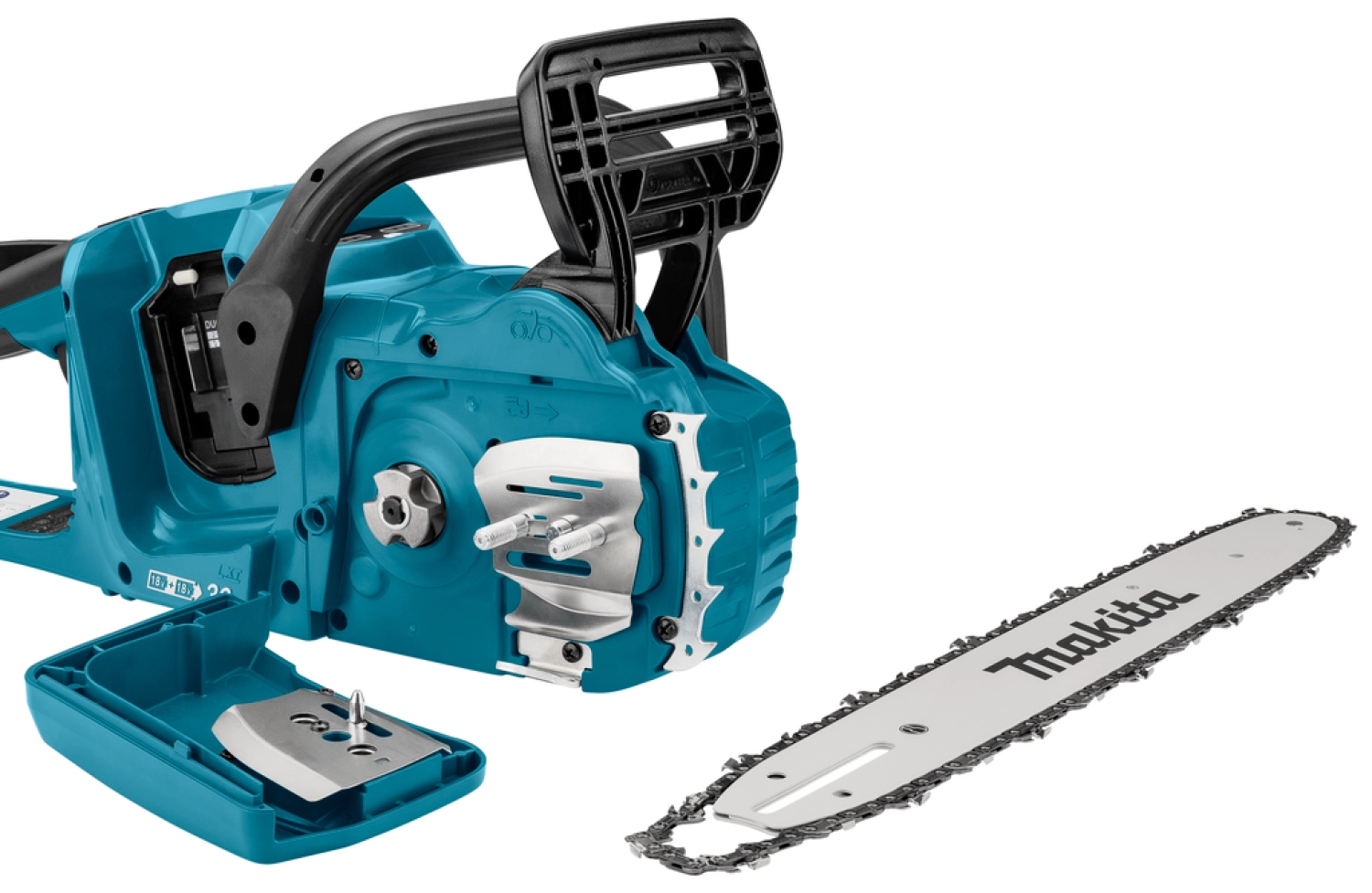 Makita DUC355PG2J LXT 2x18V Li-Ion accu kettingzaag set (2x 6.0Ah) in Mbox - 35cm-image