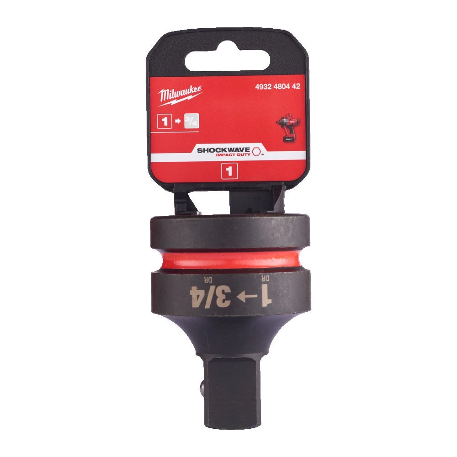 Milwaukee 4932480442 SHOCKWAVE IMPACT DUTY adapter 1" naar 3/4"-image