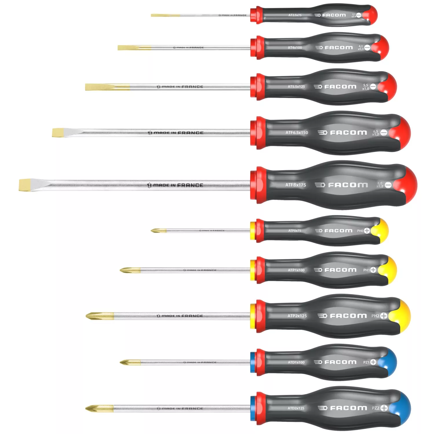 Facom ATW.J10PB jeu de tournevis Protwist 10 pièces - PH/PZ/SL