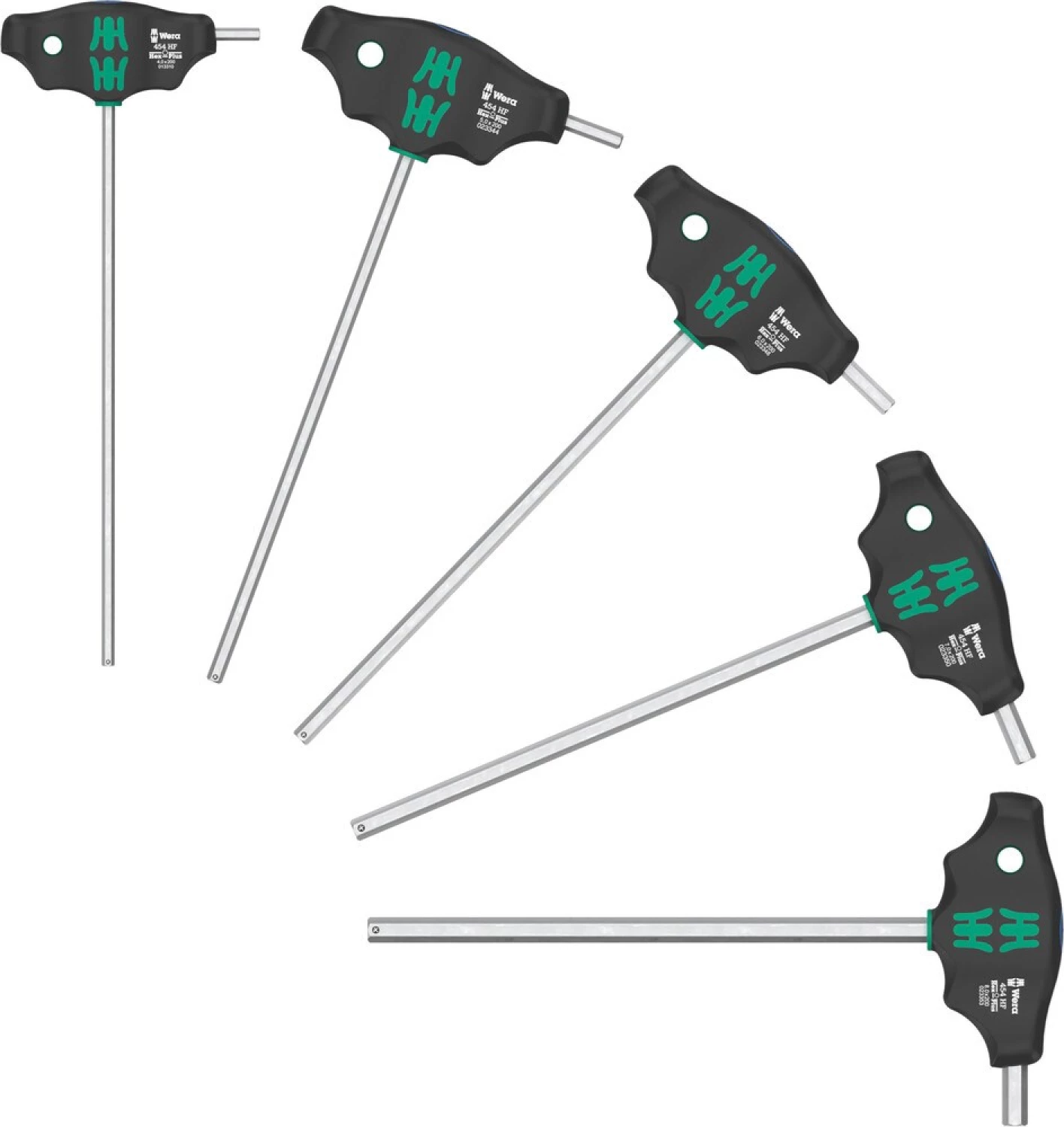 Wera 05136070001 5 pièces 454/5 HF SHK Set 1 Hex-Plus T-Greep Set de tournevis-image