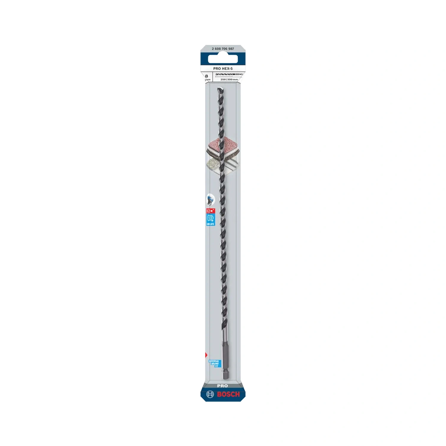 Bosch PRO 2608706987 HEX-5 Betonboor - 8x250x300mm