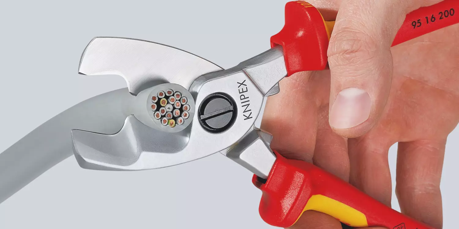 Knipex 9516200 Cisaille à câble à doubles tranchants - 200 mm-image