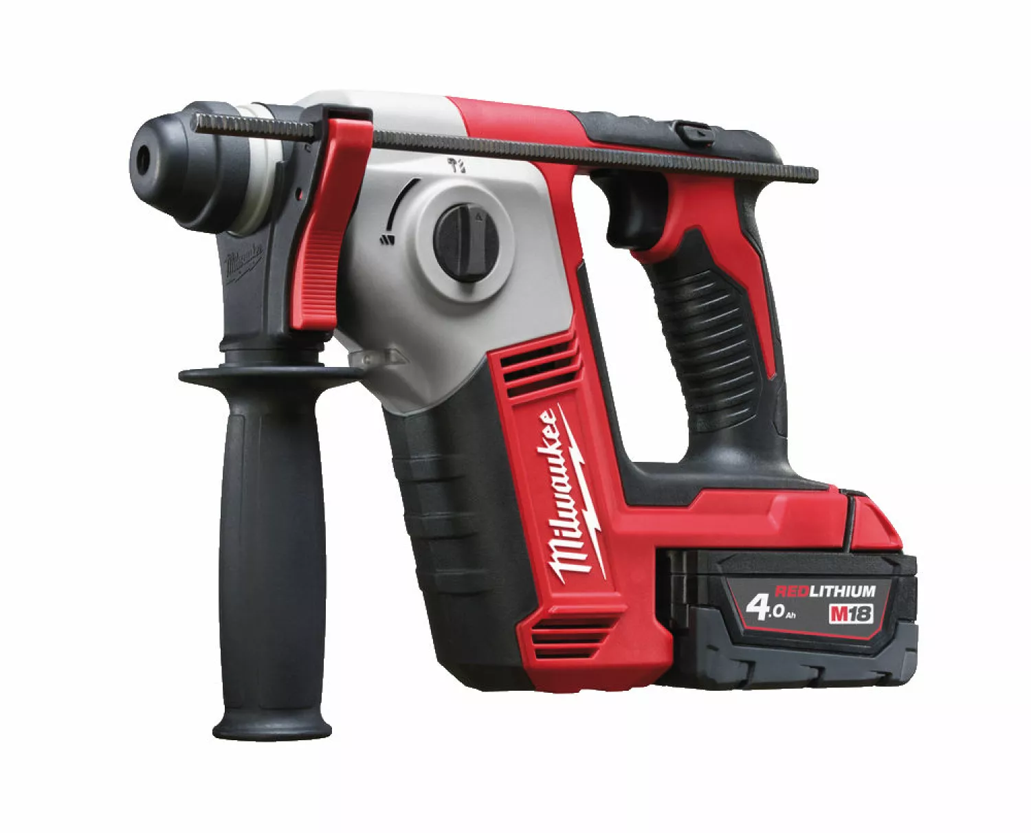 Milwaukee M18 BH-402C 18V Li-Ion Accu SDS-plus boorhamer set (2x 4.0Ah accu) in koffer - 1,2J-image