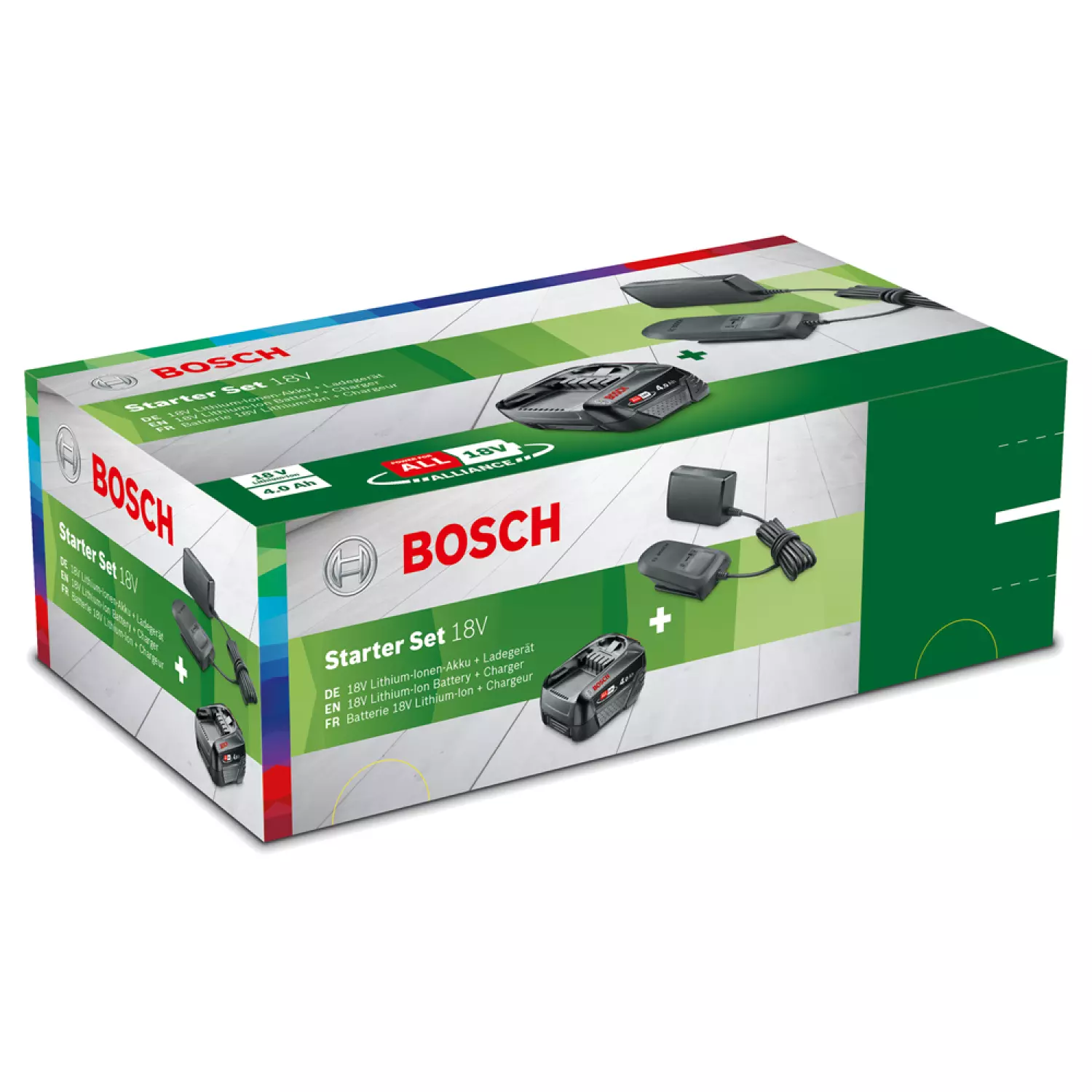 Bosch 18V Li -ion Battery Starter Set (1x4.0AH) + Charger - 1600A024Z5-image