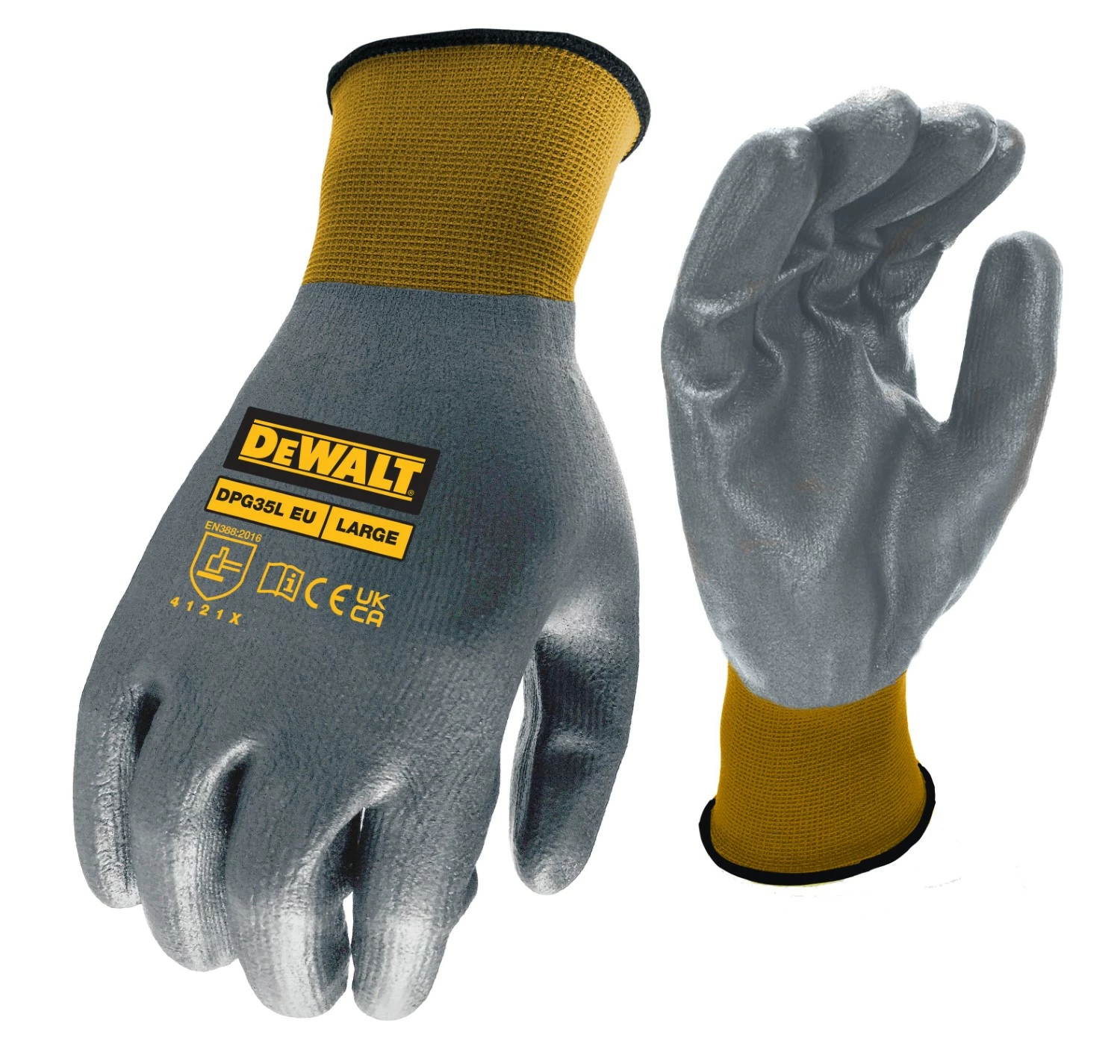 DeWalt DPG35LEU Gant de travail 15GA - Nylon - Nitrile enduit - Taille L-image