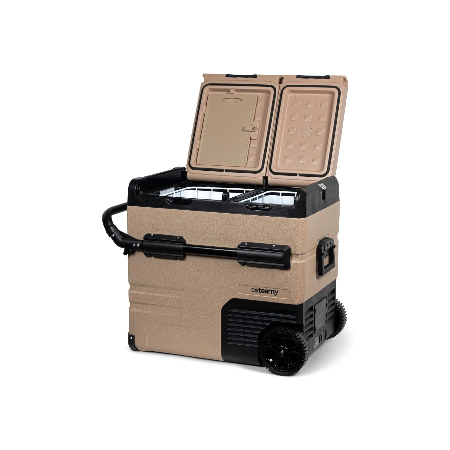 Steamy-E SECTAW55 Dual zone Elektrische Compressor Koelbox op wielen - 55L-image