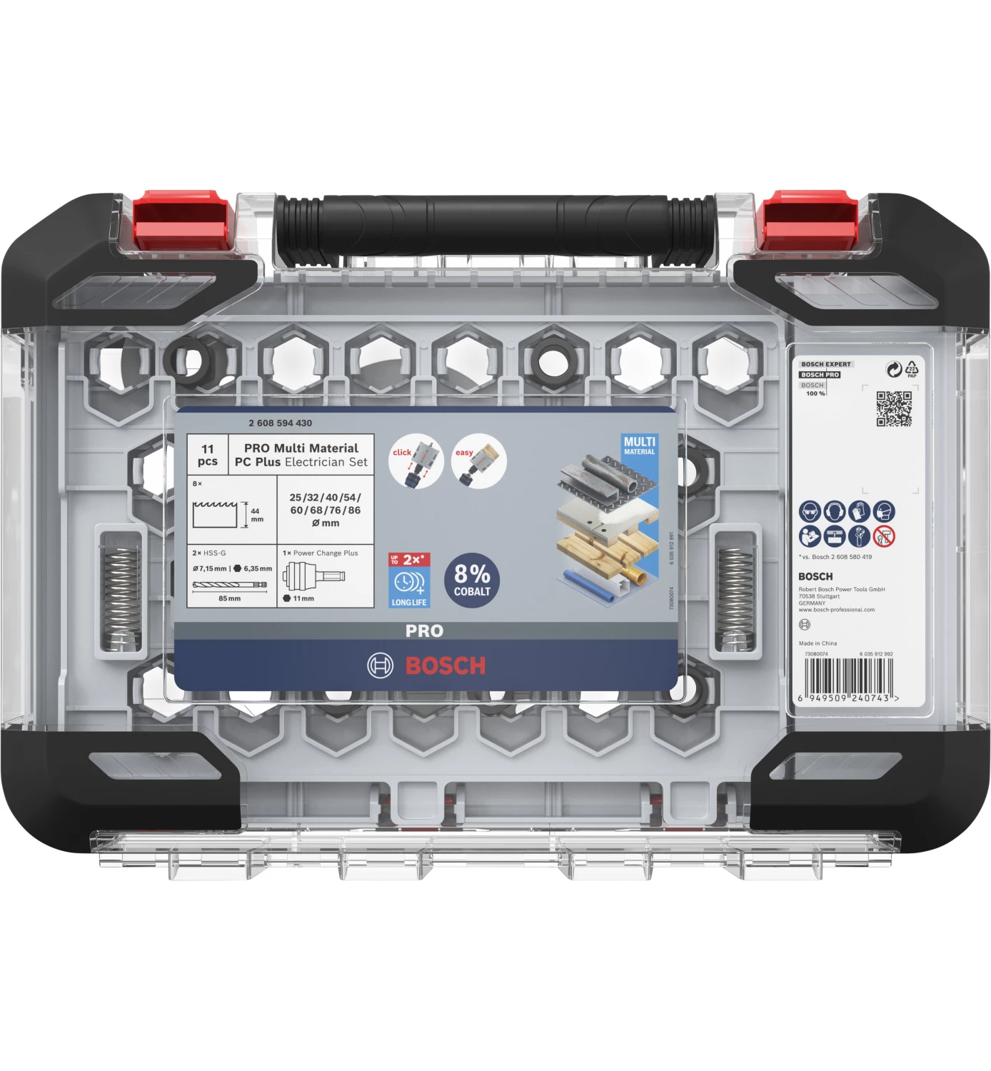 Bosch 2608594430 PRO Multi Material 11-delige gatzaagset met Power Change plus-image