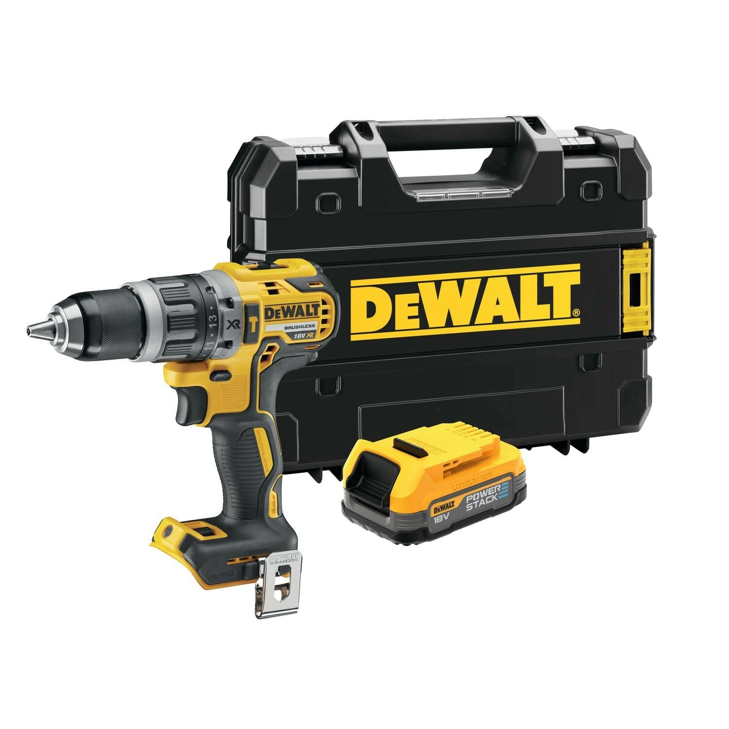 DeWALT DCD796E1T 18V Li-ion Accu Klopboormachine set (18V XR Powerstack accu) in TSTAK koffer-image