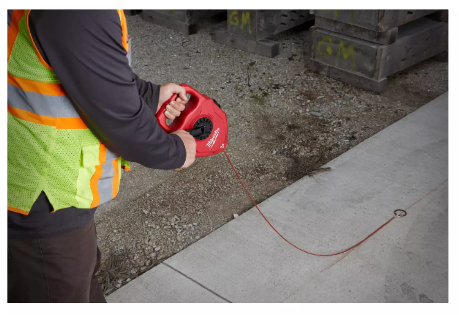 Milwaukee 4932471634 Ligne de mesure d'arpentage - 30m-image