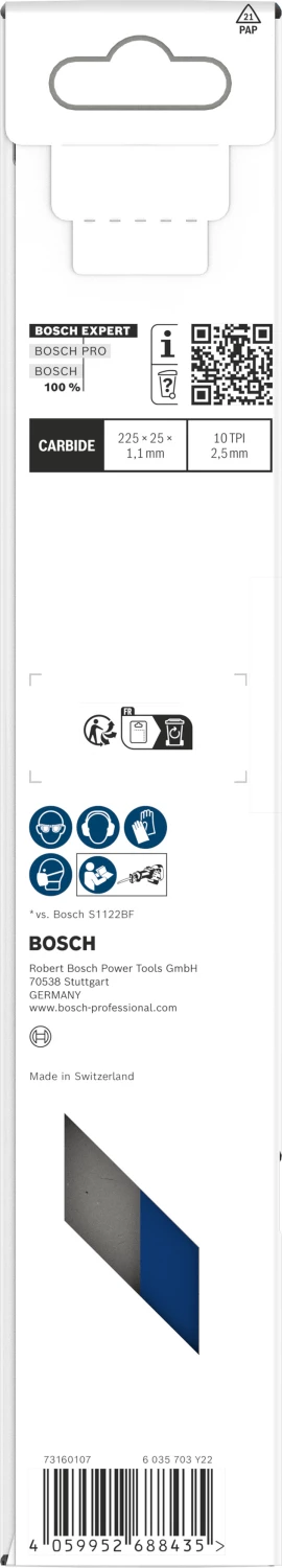 Bosch EXPERT S1155HHC Lame de scie sabre Medium-Thick Tough - 175 mm - métal-image