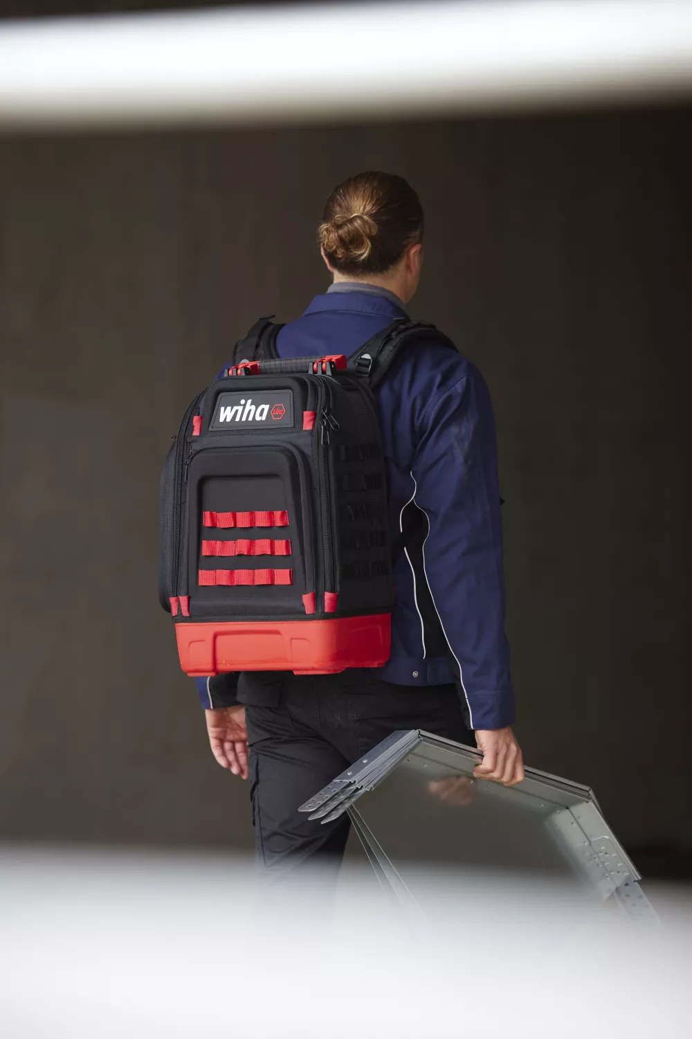 Wiha Sac à dos d'outils d'électricien 28 pièces Electric - 45528 + SB25517 détecteur de tension-image