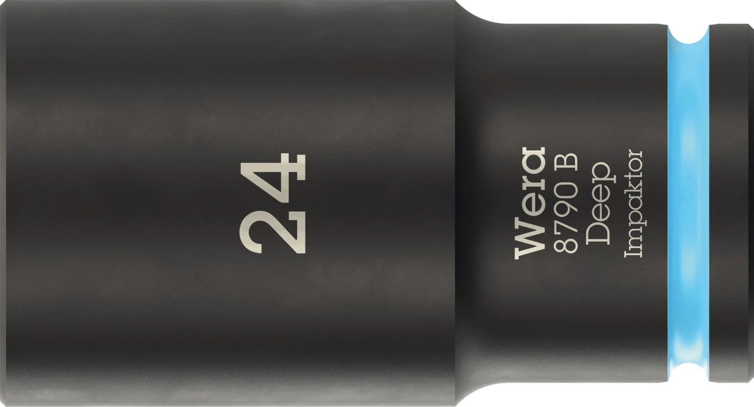 Wera 05005563001 8790 B Impaktor Deep Lange Krachtdop - 3/8" - zeskant - 24 x 63mm-image