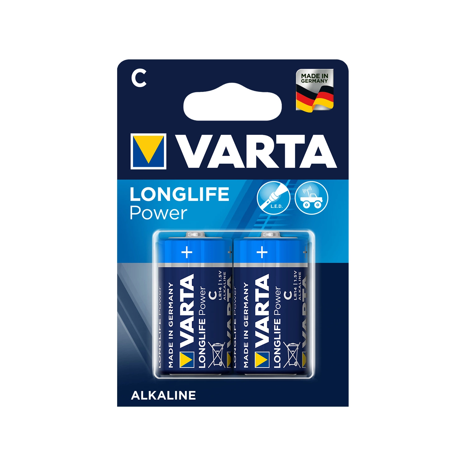 Varta Longlife Power alkaline batterij C – 2st-image