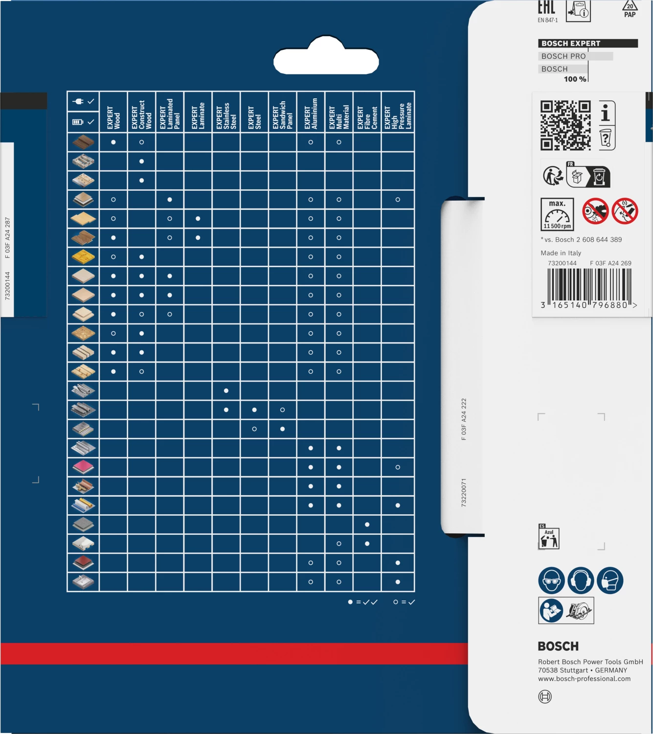 Bosch 2608644122 Expert Cirkelzaagblad - 165 x 20 x 4T - Vezelcement - Carbide-image