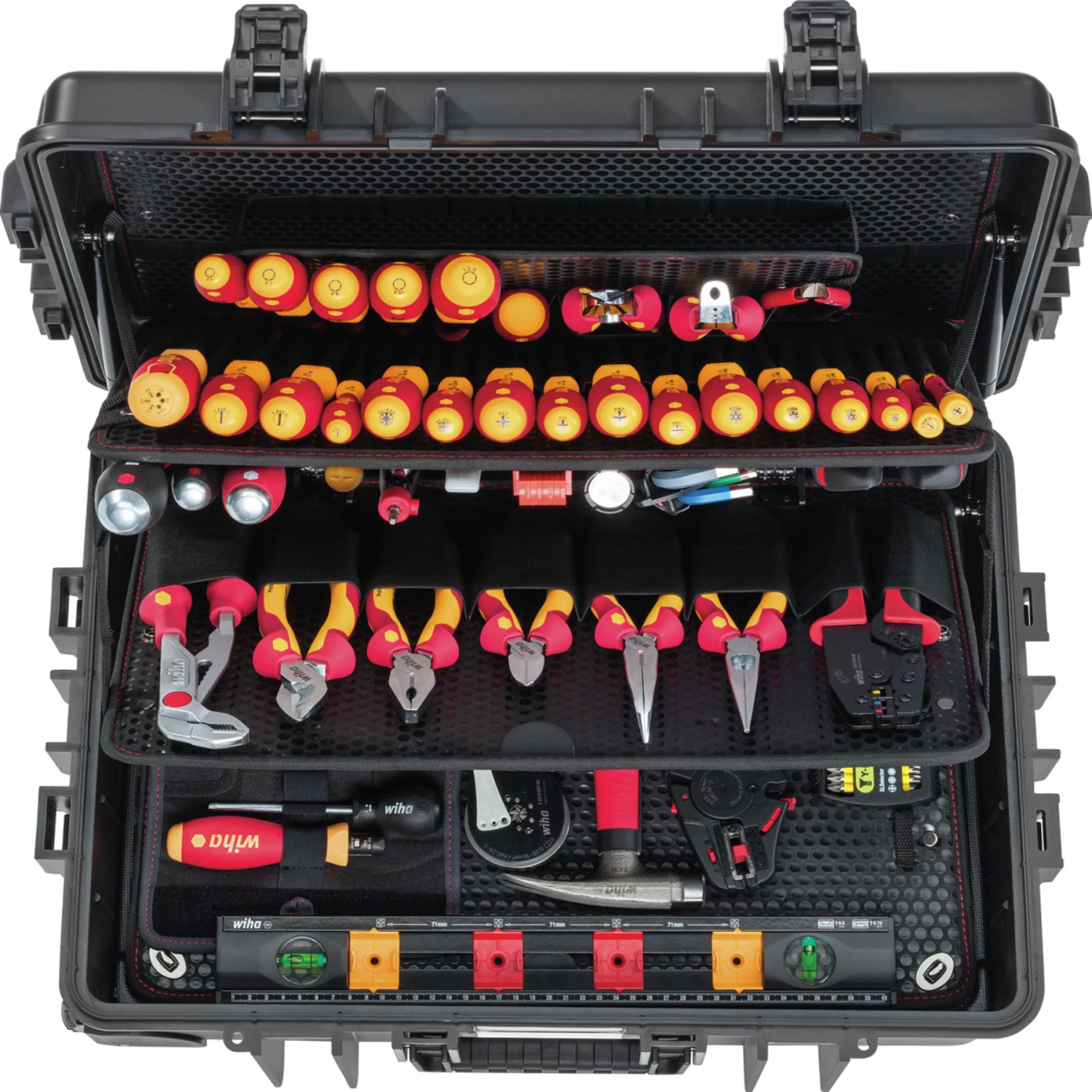 Wiha 42069 Jeu d'outils électricien Competence XXL II Mélangé - 115 pcs dans un coffret-image