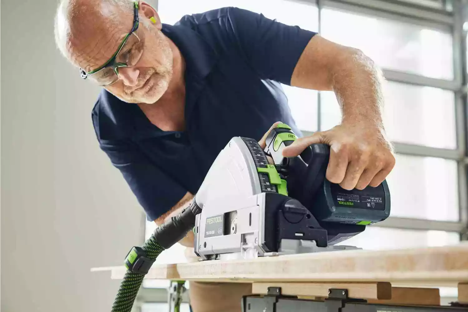 Festool TSC 55 5,0 KEBI-Plus/XL 18V Li-Ion accu invalzaag set (2x 5,0Ah) in systainer - 160mm-image